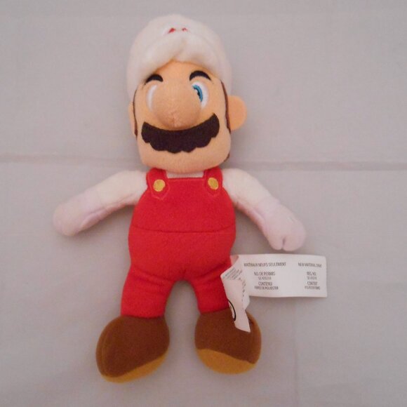 Nintendo Super Mario Fire Mario Plush, 8 Inch, Stuffed Animals/Plush, Video Game - Picture 2 of 6